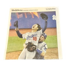 LA Times World Series Dodgers Tribute Edition 11/8/2025 Yoshinobu Yamamoto picture