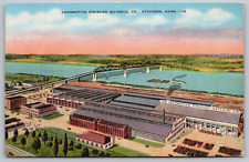 Postcard, Locomotive Finished Metal Co, Atchison, Kansas picture