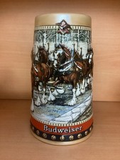 Budweiser 1988 Clydesdales Collector Series Holiday Stein Mug Breweriana picture