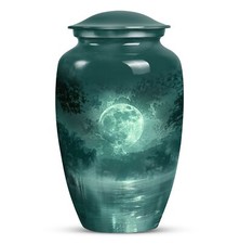 Forest Classic Large Urn Human Ashes Elegant Adult Female Memorial Gifts 10 Inch picture