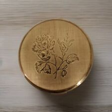Vintage Stratton Compact England  Gold Tone Powder and Mirror Used picture