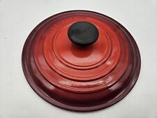 Vintage Le Creuset Red Replacement Part Round # No. 24 LID ONLY France picture