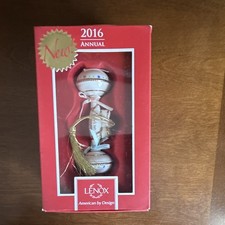 Lenox Porcelain Christmas Ornaments: Dated 2016: Baby’s first Christmas  picture