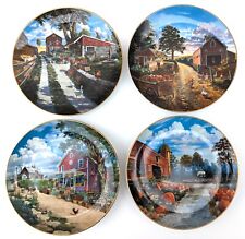 Escape to the Couintry by Dave Henderson, Bradford Eschange Plates SET OF FOUR picture