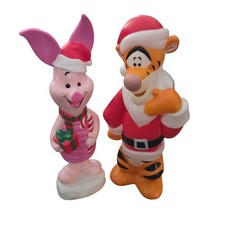 Disney Tigger Piglet Christmas Blow Mold Set 2 ft. Plastic Holiday Decor Gemmy picture