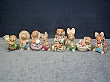 VINTAGE PENDELFIN RABBIT FIGURINE LOT OF 8 picture