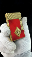 Double Flame Romeo and Julieta RED Gold L2 Lighter picture