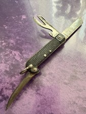 1951 BRITISH ARMY H.M.SLATER SHEFFIELD MILITARY POCKET JACK KNIFE MARLINSPIKE picture