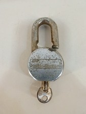 Vintage AMF Harley Davidson Motorcycle Padlock Frame Lock Shovelhead W/ Key... picture