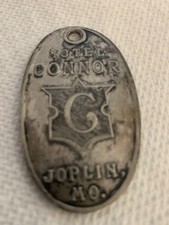 HOTEL CONNER JOPLIN, MO. Metal Room Key Tag/Fob Scarce Room #731 picture
