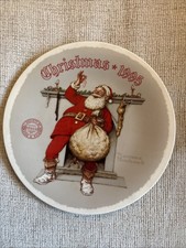 Vtg.Christmas 1995 Norman Rockwell Filling The Stocking Knowles Collector Plate picture