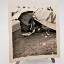 1938 Hom Photo The wreckage of crashed plane which killed first time pilot EERIE picture