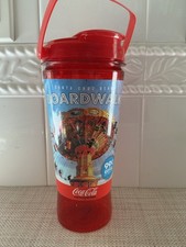 2023 Coca-Cola Plastic Tumbler Cup Screw-On Lid Santa Cruz Beach Boardwalk picture