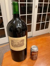 Rare 1987 Chateau Lafite Rothschild Pauillac 5 liter / 5 cl bottle empty w/ cork picture