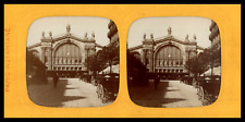 Paris, Gare du Nord, ca.1870, Day/Night Stereo (French Tissue) Vintage Print st picture