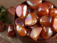 Sunset AURA QUARTZ Tumbled Healing Crystals and Stones, Self Care, Gift, E0299 picture