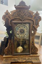 Antique Seth Thomas 8 Day Half Hour Strike With Alarm Mantle Clock picture