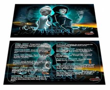 Stern Tron Pinball Custom Apron Instruction Cards v2 picture