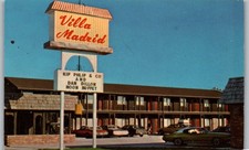 c1960s - Villa Madrid Crete Nebraska Motel & Supper Club Postcard - P28 picture