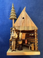 Vintage 'POLAND' Wood Handcrafted Cabin Scene - S. Sitarski and J. Fedorowicz picture