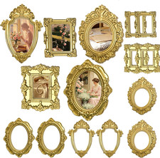 15PCS Vintage Resin Picture Frame - Mini Photo Frame Tiny Antique Frames Small picture