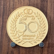 50th Golden Wedding Anniversary Commemorative Challenge Coin W#21 picture