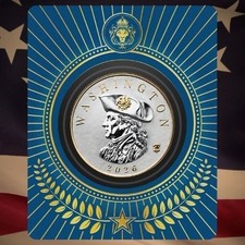 CERTI-LOCK ERROR - 2026 GEORGE WASHINGTON - GOLD GILD 1 oz Silver Commander #953 picture