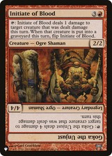 Initiate of Blood // Goka the Unjust [The List] Magic MTG picture