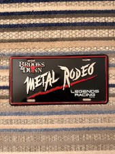 Brooks & Dunn Vintage Metal License Plate From 1995 picture