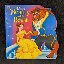 Vintage 1992 Disney Beauty and the Beast Golden Super Shape Book picture
