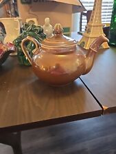 Vintage Teapot 1930's Fraunfelter, Brown Ceramic Made In the USA picture