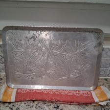 Vintage Tray Everlast Metal - Hand Forged Aluminum 14.25