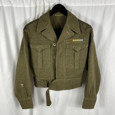Korean War Canadian Battle Blouse Uniform Royal Ordance Corps Patched 1951 RCOC picture