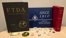 Vintage FTD Florists Transworld Delivery Books Pins Memorabilia Lot 1950-1985 picture
