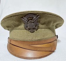 WWI US Army Officer Visor Cap PSC Philippine Service Command Wm Rowland Phila picture
