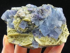 254g FLUORITE&Siderite crystals mineral specimens,Inner Mongolia,China picture