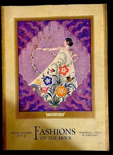 1924 Fashion Of The Hour Magazine Published Marshall Field & Company  Art Deco picture
