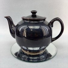 Vintage Sadler Iridescent Brown Betty 6-7 Cup Medium Teapot Pottery Mint UK 893 picture