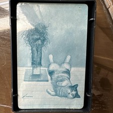 VTG 1981 Cat's Meow Playing Cards Deck Bo-Tree Productions Palo Alto Kitsch Art picture