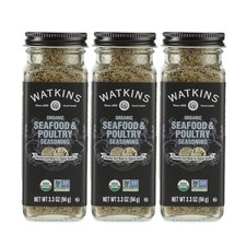 Watkins Gourmet Organic Seasoning Seafood Poultry Spice Jar Pack of 3 3.3oz picture