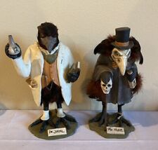 Bethany Lowe Halloween Dr Jekyll & Mr Hyde Figures Crows Retired Rare 10” Tall picture