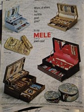 1965 Women's Mele Jewelry Box Jewel Case vintage ad picture