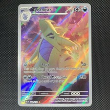 Tyranitar 222/193 Illustration Rare Paldea Evolved Pokemon Holo Near Mint picture