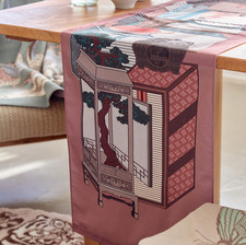 MU:DS Korea National Museum Cultural Goods Book Street Table Runner (Burgundy) picture