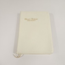 Vtg 1962 Holy Bible RSV Red Letter Edition White Cover World Publishing picture