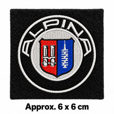 BMW Alpina Motorsport Logo Embroidered Sew On Felt Patch Badge Jacket Coat 6x6cm picture
