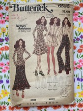 1971 B31 Butterick 6535 Sewing Pattern, Betsey Johnson, 1970s Sewing Pattern picture