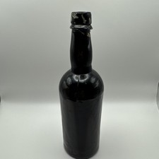 Antique Dark Olive Green Glass Bottle picture