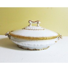 Antique Theodore Havilland Limoges Tureen Tyndale & Mitchell 11-3/8