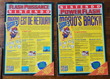 Nintendo Power Flash 1990 English + Rare French Puissance Spring 1990 + coupons picture